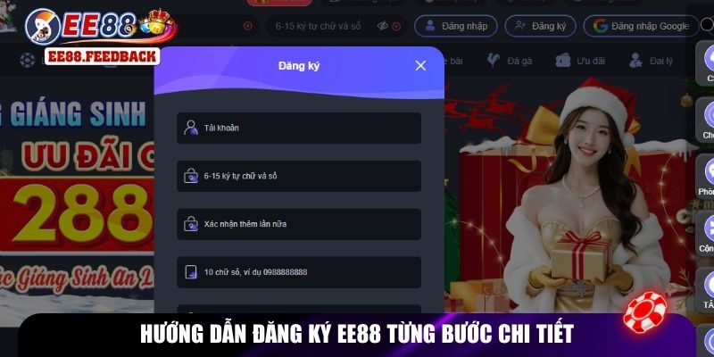 Hướng dẫn đăng ký EE88 từng bước chi tiết